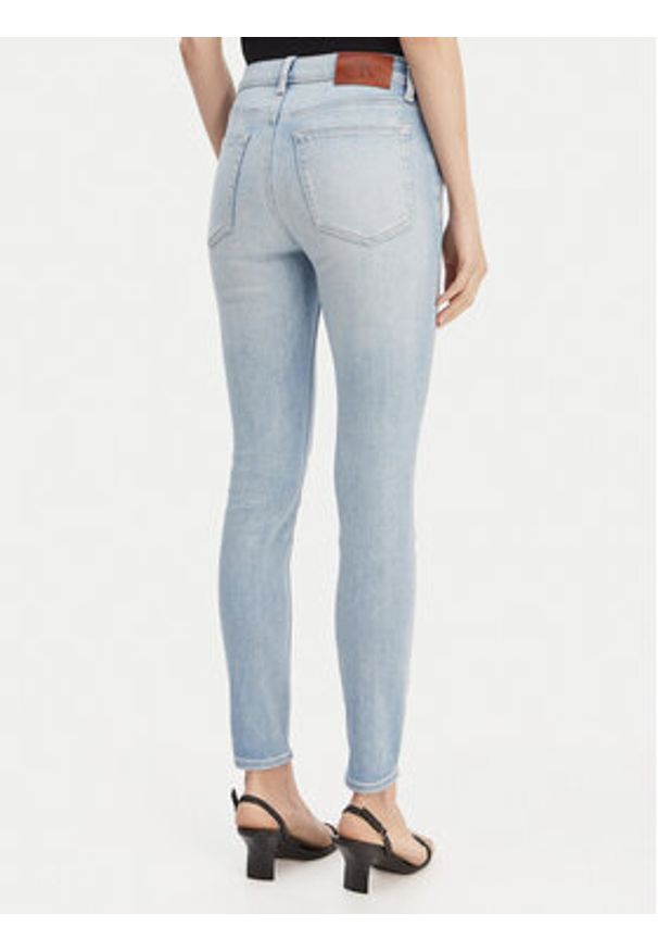 Calvin Klein Jeans Jeansy LV047F705G Błękitny Skinny Fit. Kolor: niebieski
