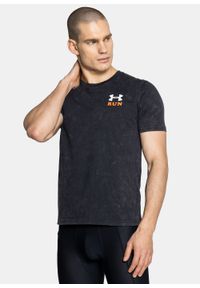 Koszulka do biegania męska czarna Under Armour Keep Run Weird SS II. Kolor: czarny. Sport: bieganie