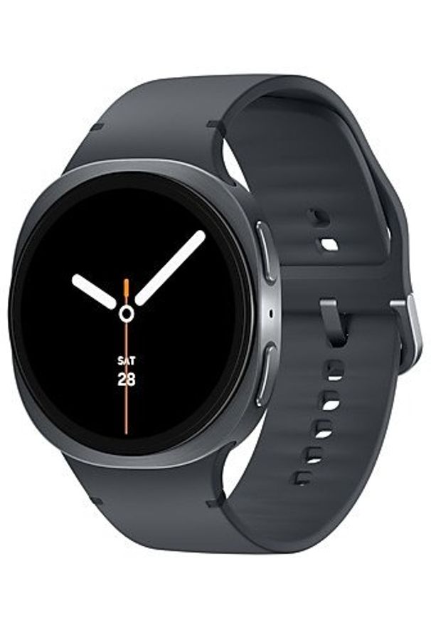 SAMSUNG - Samsung Galaxy Watch 8 3,81 cm (1.5") AMOLED 44 mm Cyfrowy 480 x 480 px Ekran dotykowy Srebrny Wi-Fi GPS. Rodzaj zegarka: cyfrowe. Kolor: srebrny