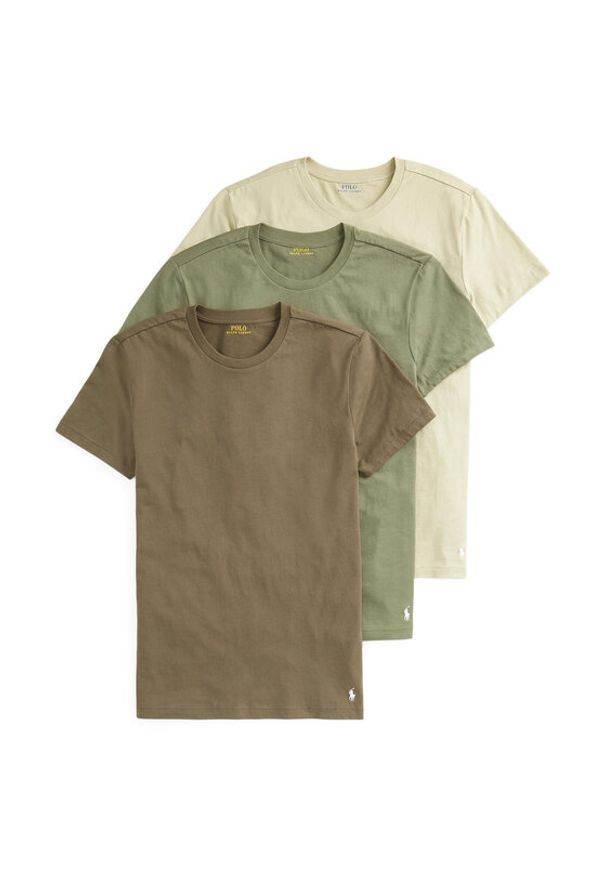 Polo Ralph Lauren Komplet t-shirtów 714830304013 Zielony Regular Fit. Typ kołnierza: polo. Kolor: zielony. Materiał: bawełna