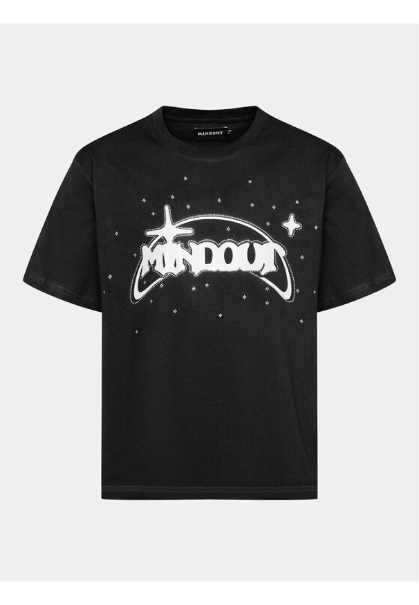 Mindout T-Shirt System Czarny Boxy Fit. Kolor: czarny. Materiał: bawełna