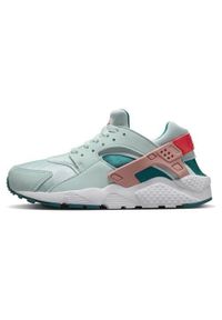 Buty do biegania damskie Nike Huarache Run Bg. Zapięcie: sznurówki. Kolor: wielokolorowy, niebieski. Materiał: guma, materiał, skóra, tkanina. Szerokość cholewki: normalna. Model: Nike Huarache. Sport: bieganie