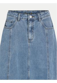 Vila Spódnica jeansowa Kora 14106317 Niebieski Regular Fit. Kolor: niebieski. Materiał: bawełna #4