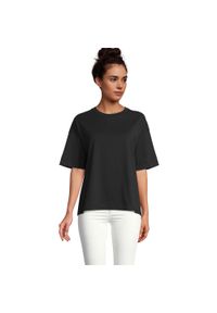 SOL'S - Koszulka Damska Boxy Oversized T-shirt. Kolor: zielony, wielokolorowy, czarny, brązowy