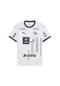 Puma - Męska koszulka domowa THW Kiel 24/25 PUMA White Black. Kolor: wielokolorowy, biały, czarny. Materiał: żakard, materiał. Wzór: aplikacja #1