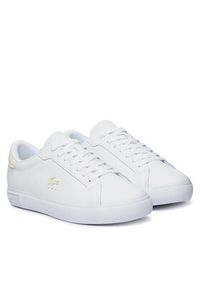 Lacoste Sneakersy Powercourt 50SFA0154 Biały. Kolor: biały. Materiał: skóra #5