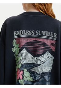 Roxy Bluza Saturday Night Vibes ERJKD03540 Czarny Oversize. Kolor: czarny. Materiał: bawełna #5