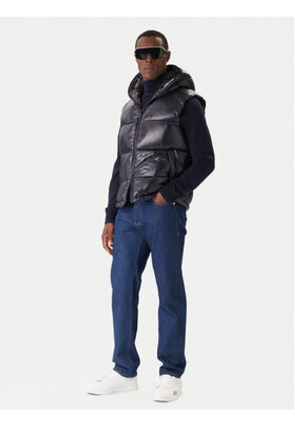 Save The Duck Kamizelka D80296M LOVE21 Granatowy Regular Fit. Kolor: niebieski. Materiał: syntetyk