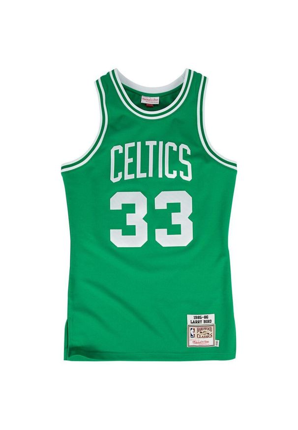 Mitchell & Ness - Koszulka Boston Celtics Authentic Larry Bird 1985/86. Kolor: zielony. Sport: koszykówka