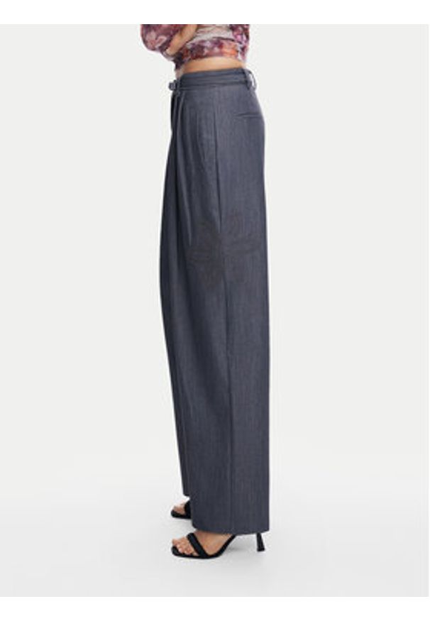 Desigual Spodnie materiałowe Rin 24WWPW20 Szary Loose Fit. Kolor: szary. Materiał: syntetyk