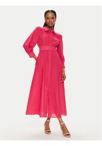 Marella Sukienka letnia Estasi 2413221094 Różowy Regular Fit. Kolor: różowy. Materiał: len. Sezon: lato #1