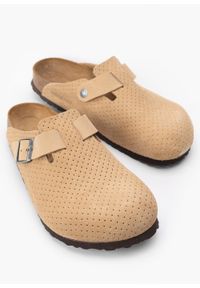 Birkenstock - Klapki męskie BIRKENSTOCK BOSTON LEVE DOTTED NEW BEIGE. Okazja: do pracy, na co dzień, na spacer. Kolor: beżowy. Styl: casual #7