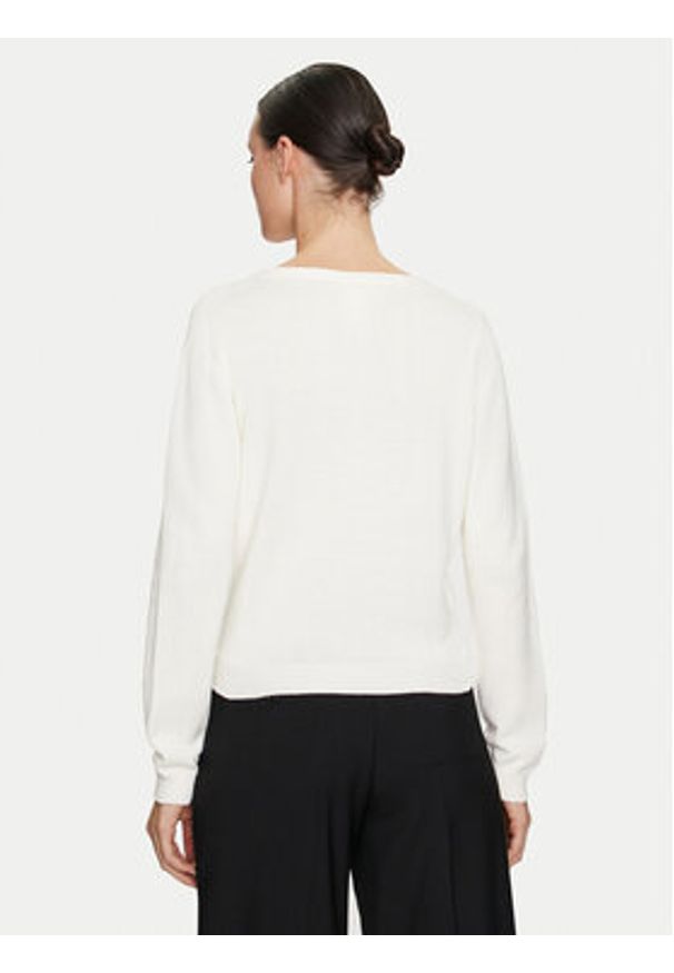 ViCOLO Kardigan 77107B Écru Relaxed Fit. Kolor: kremowy. Materiał: bawełna