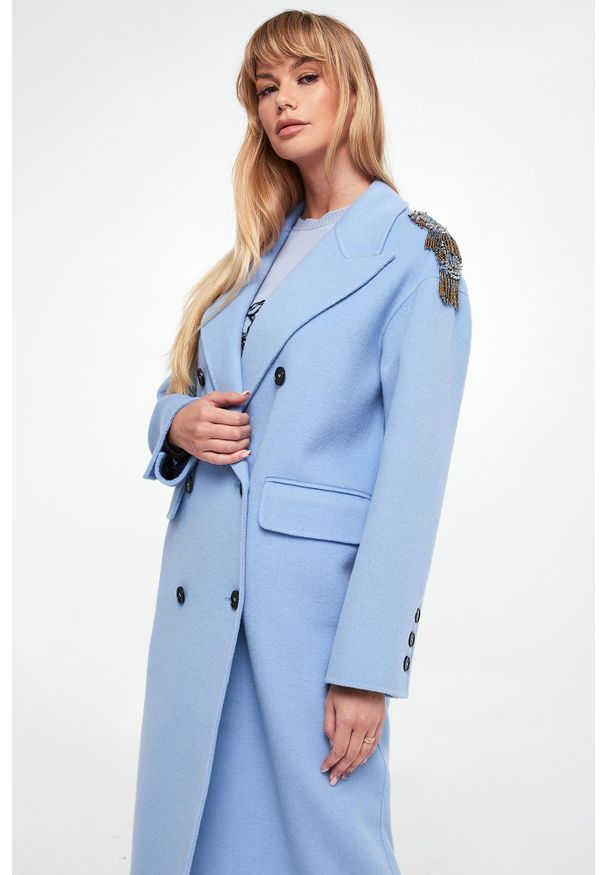 Ermanno Firenze - Płaszcz damski wełniany ERMANNO FIRENZE. Materiał: wełna