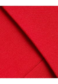 Balmain - BALMAIN - Czerwona sukienka z guzikami. Kolor: czerwony. Materiał: wełna. Typ sukienki: dopasowane. Długość: mini #3