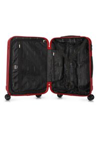 Wittchen - Zestaw walizek z polikarbonu żłobionych. Kolor: czerwony. Materiał: guma #7