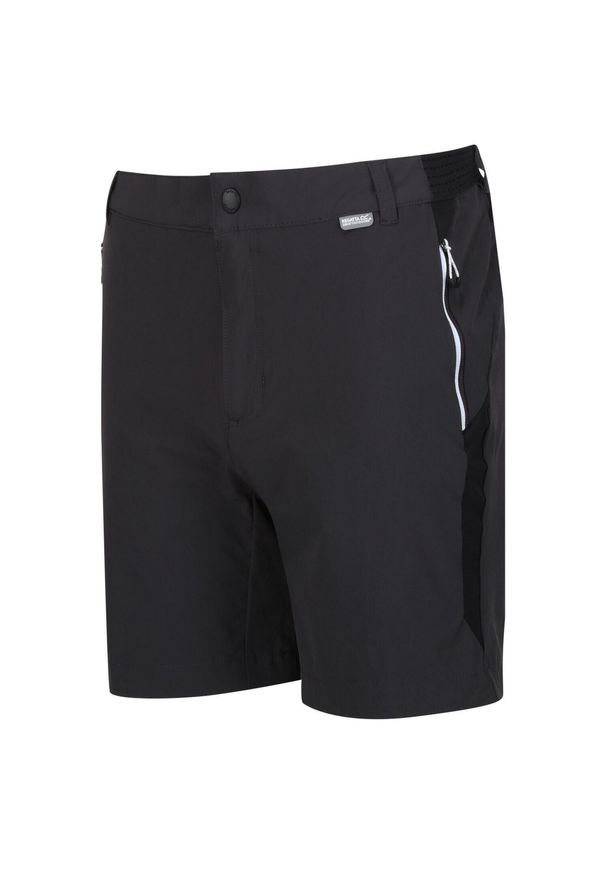 Regatta - Spodenki Mountain Shorts II. Kolor: szary. Materiał: elastan, poliamid. Sport: turystyka piesza