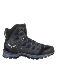 Buty trekkingowe Salewa Ms Mtn Trainer Lite Mid Gtx M 61359-0971 czarne. Kolor: czarny. Materiał: syntetyk, guma, zamsz, tkanina. Szerokość cholewki: normalna. Technologia: Gore-Tex. Sezon: zima #1