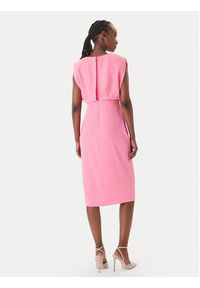 Rinascimento Sukienka koktajlowa CFC0127570003 Różowy Slim Fit. Kolor: różowy. Materiał: syntetyk. Styl: wizytowy #3