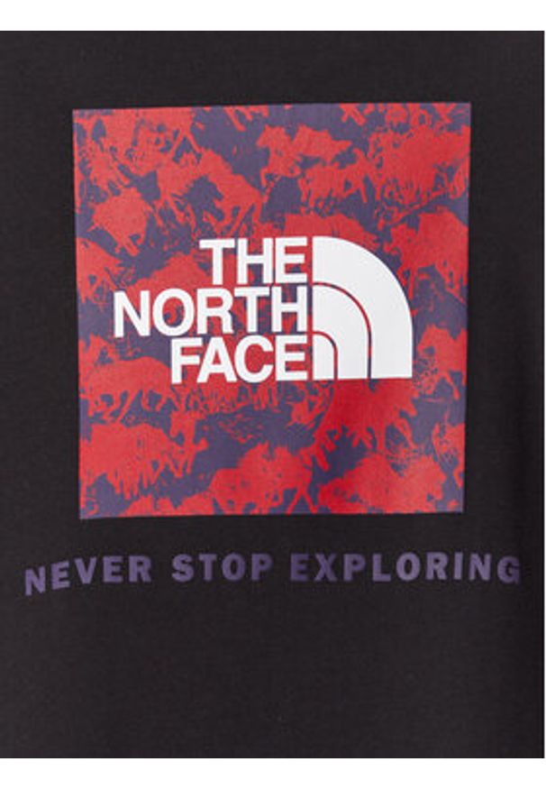 The North Face T-Shirt NSE Box Raku Horse Infill NF0A8EGU Czarny Regular Fit. Kolor: czarny. Materiał: bawełna