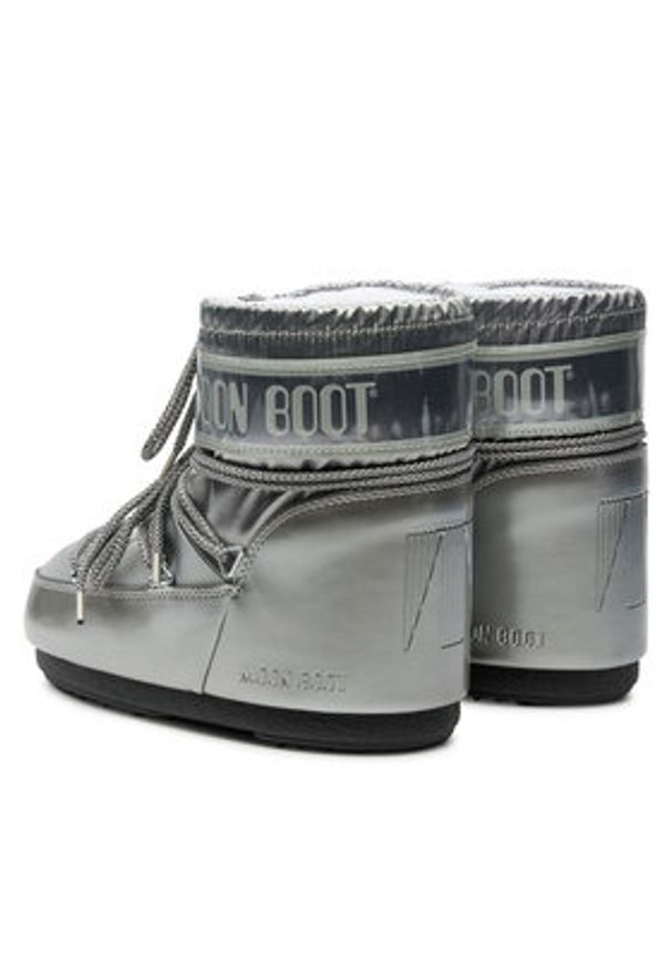 Moon Boot Śniegowce 80D1409350 Srebrny. Kolor: srebrny. Materiał: skóra