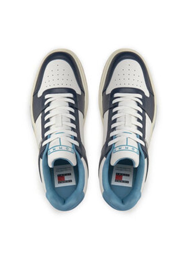 Tommy Jeans Sneakersy Tjm Leather Cupsole 2.0 EM0EM01283 Granatowy. Kolor: niebieski. Materiał: skóra