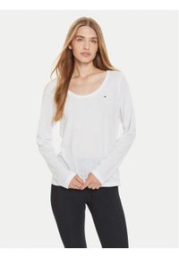 TOMMY HILFIGER - Tommy Hilfiger Koszulka piżamowa UW0UW05228 Biały Relaxed Fit. Kolor: biały. Materiał: bawełna