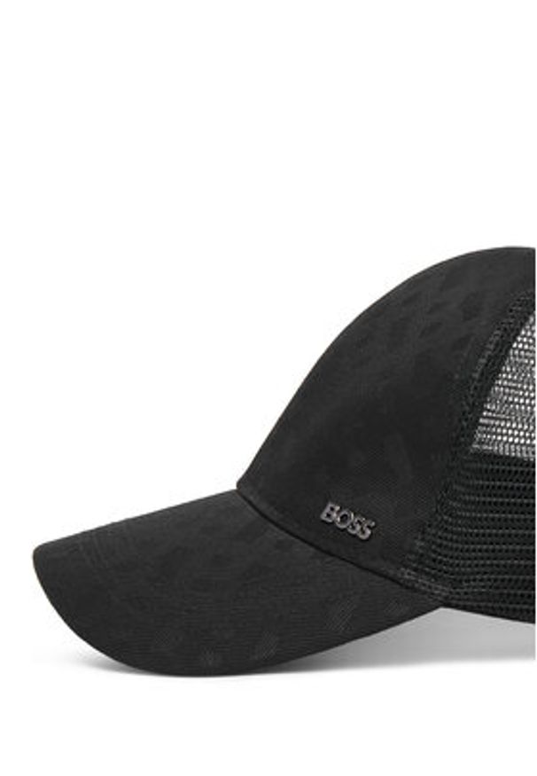 BOSS Czapka z daszkiem Zed 50560346 Czarny. Kolor: czarny. Materiał: bawełna