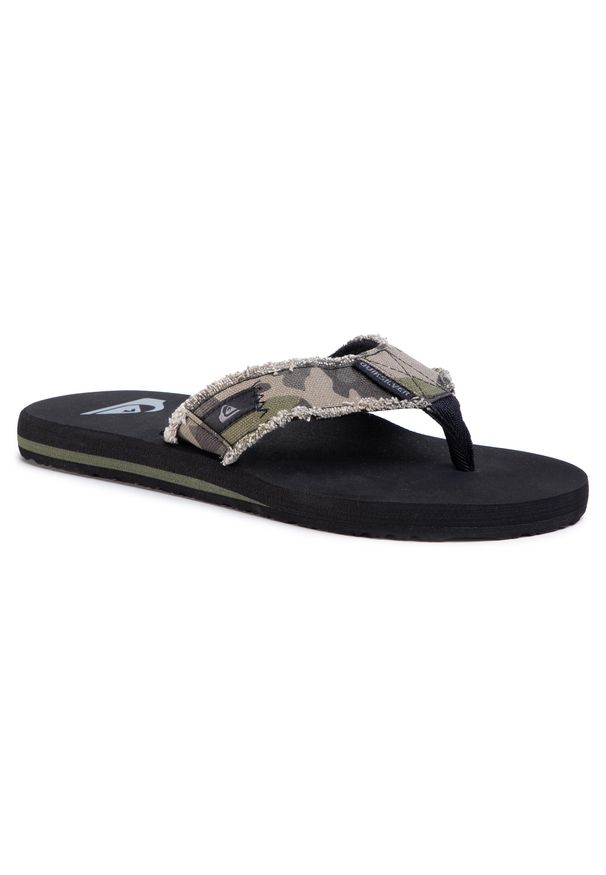 Japonki Quiksilver - AQYL100047 Xgck. Kolor: zielony. Materiał: materiał. Sezon: lato