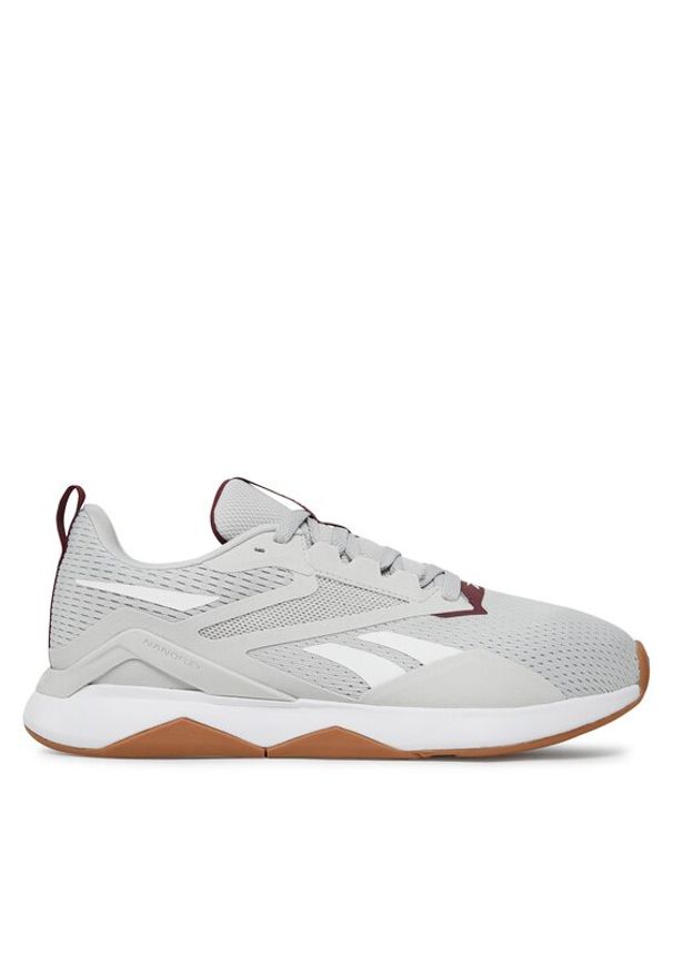 Reebok Buty na siłownię Nanoflex Tr 2 IE6713 Szary. Kolor: szary. Materiał: mesh, materiał. Sport: fitness