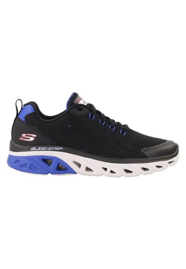 skechers - Buty do chodzenia męskie Skechers Glide. Zapięcie: sznurówki. Kolor: czarny. Materiał: materiał. Szerokość cholewki: normalna. Sport: turystyka piesza