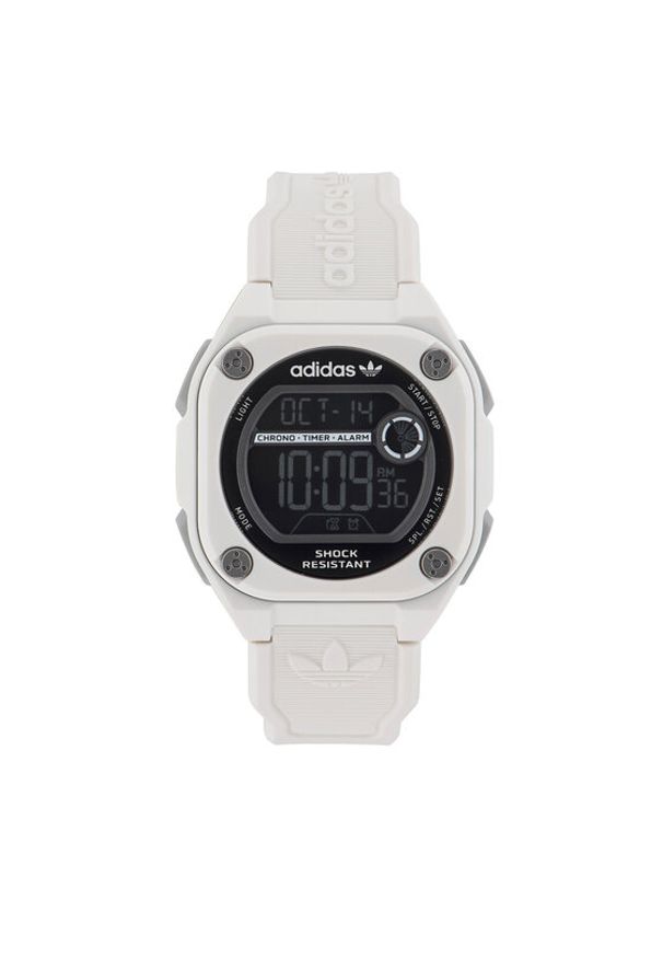 adidas Originals Zegarek City Tech Two Watch AOST23062 Biały. Kolor: biały