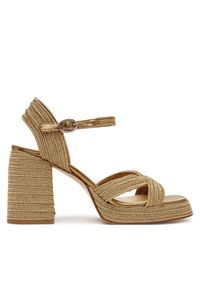 Castañer Espadryle Valle/142 023116 Złoty. Kolor: złoty. Materiał: materiał