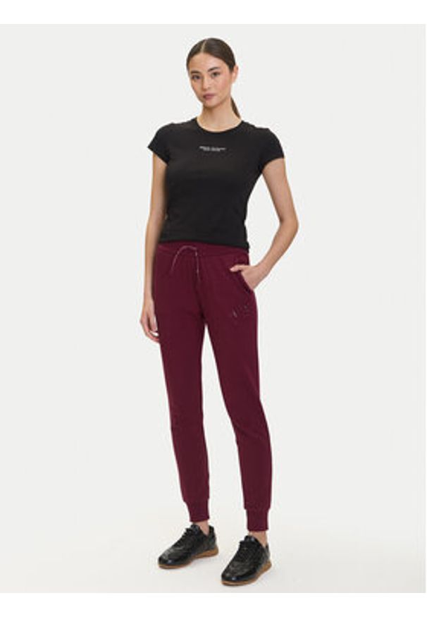 Armani Exchange T-Shirt XW001455 AF10356 UC001 Czarny Slim Fit. Kolor: czarny. Materiał: bawełna