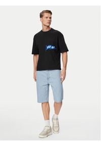 Hugo - HUGO Szorty jeansowe Skate Shorts 50555994 Niebieski Straight Fit. Kolor: niebieski. Materiał: bawełna #3