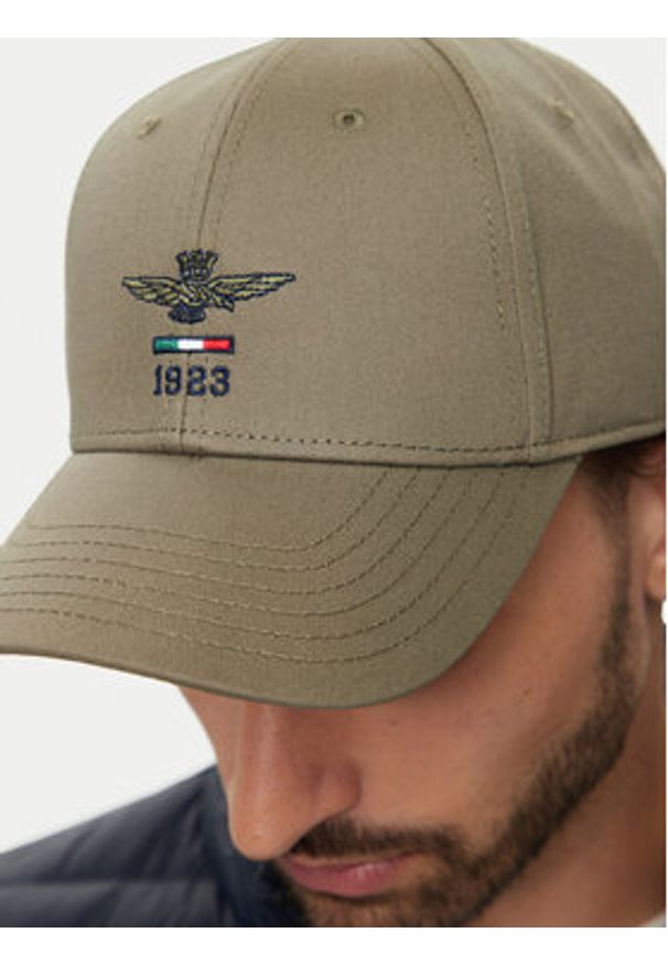 Aeronautica Militare Czapka z daszkiem Cappellino 242HA1179CT2848 Khaki. Kolor: brązowy. Materiał: bawełna, materiał