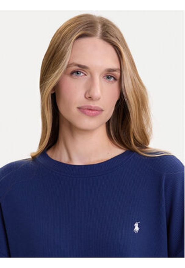 Polo Ralph Lauren Piżama 4P0155 Granatowy Relaxed Fit. Kolor: niebieski. Materiał: bawełna