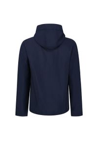 Regatta - Męska Kurtka Venturer 3warstwowa Soft Shell Z Kapturem. Typ kołnierza: kaptur. Kolor: niebieski. Sport: turystyka piesza #2