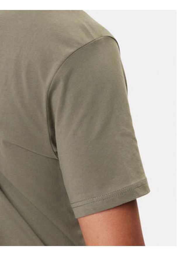 Napapijri T-Shirt S-Drapeau Ss NP0A891K Khaki Regular Fit. Kolor: brązowy. Materiał: bawełna