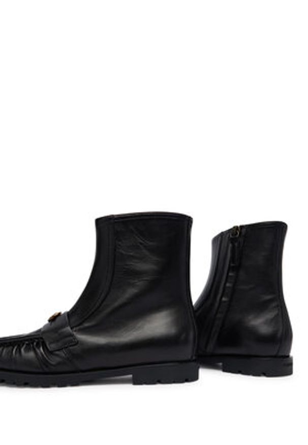 Pinko - PINKO Botki Nora 03 SD0437P003 Czarny. Kolor: czarny. Materiał: skóra