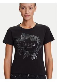 Liu Jo Sport T-Shirt TF5162 JS923 Czarny Regular Fit. Kolor: czarny. Materiał: bawełna. Styl: sportowy #4