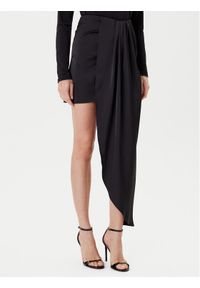Eleh Spódnica mini ESS250182 Czarny Regular Fit. Kolor: czarny. Materiał: syntetyk