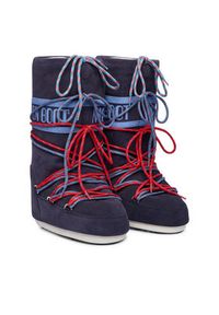Moon Boot Śniegowce Mb Icon Suede Laces 80D1403050 Granatowy. Kolor: niebieski. Materiał: zamsz, skóra #6