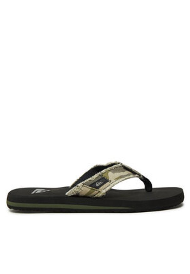 Quiksilver Japonki AQYL100047 Zielony. Kolor: zielony. Materiał: materiał
