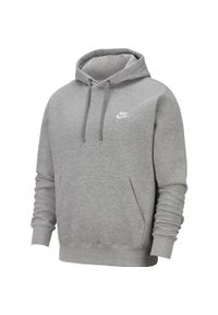 Bluza męska Nike NSW Club Hoodie jasnoszara BV2654 063. Kolor: czarny