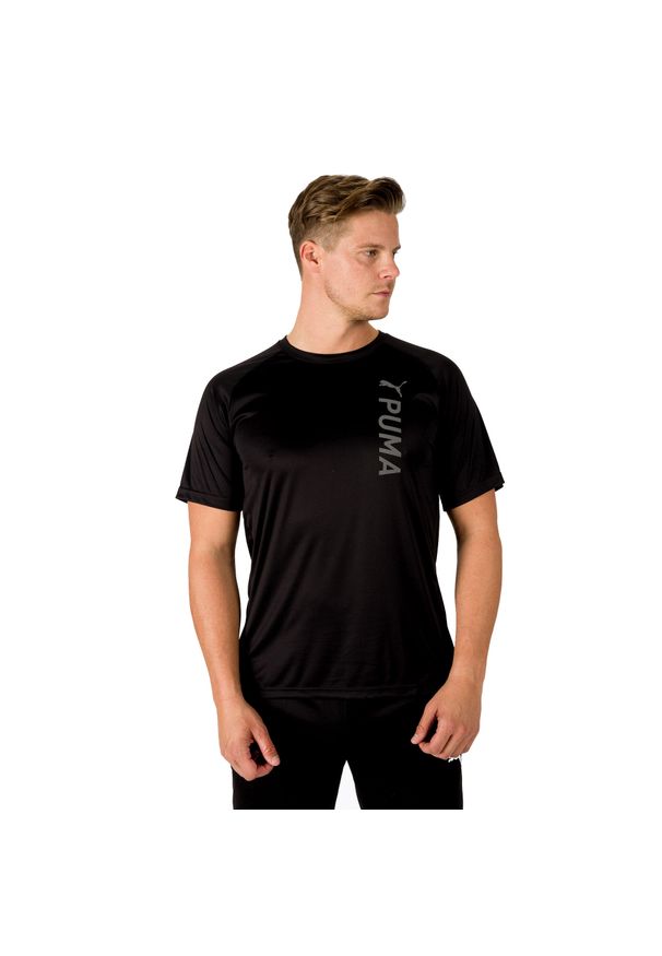 Puma - Koszulka fitness męska PUMA Fit Tee. Kolor: wielokolorowy, szary, czarny. Sport: fitness