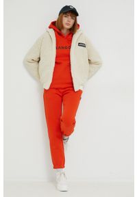 Kangol bluza unisex kolor beżowy gładka. Kolor: beżowy. Wzór: gładki #8