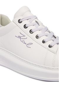 Karl Lagerfeld - KARL LAGERFELD Sneakersy Kapri KL62518 Biały. Kolor: biały. Materiał: skóra #5