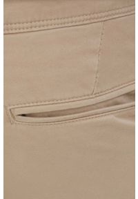 PRODUKT by Jack & Jones - Produkt by Jack & Jones spodnie męskie kolor beżowy proste. Okazja: na co dzień. Kolor: beżowy. Materiał: tkanina. Wzór: gładki. Styl: casual