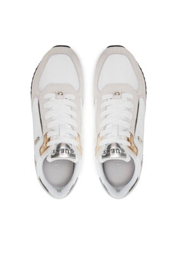 Guess Sneakersy FLPEGY FAB12 Biały. Kolor: biały. Materiał: skóra